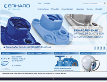 Tablet Screenshot of erhard.de